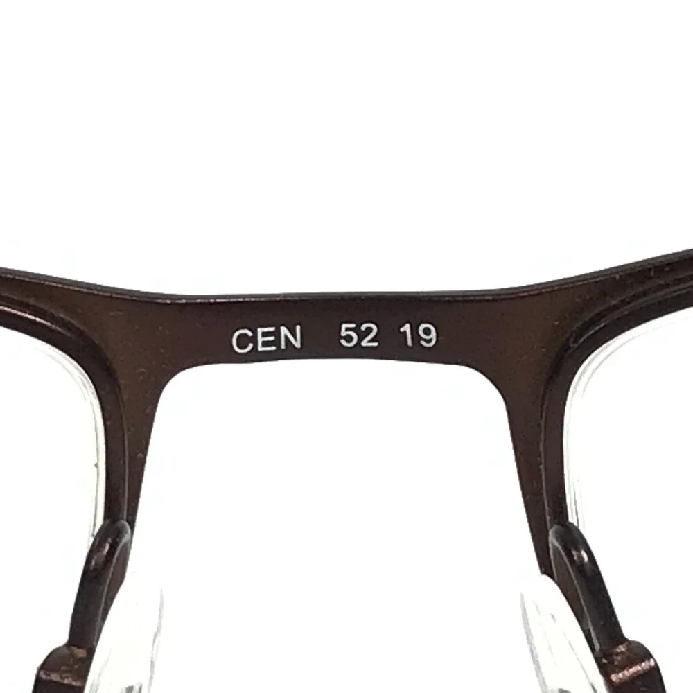 Alfred Sung Eyeglasses Frames AS4958 BRN CEN Brown Grey Half Rim 52-19-145